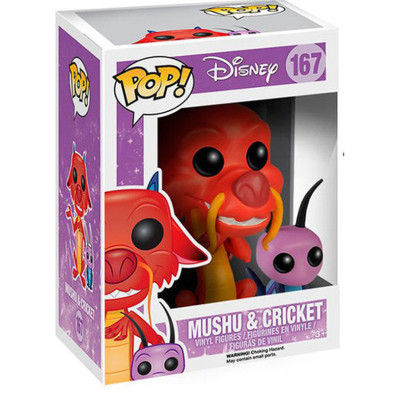 Figura POP Disney Mulan Mushu & Cricket